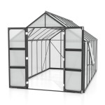 POLIKARBONATNI RASTLINJAK VITAVIA OLYMP 11500 HKP6MM ČRNA 254X257X448