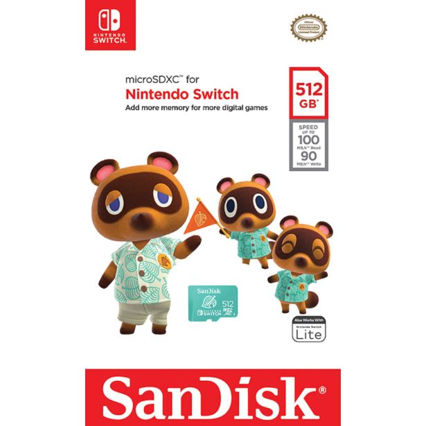 POMNILNIŠKA KARTICA SANDISK SANDISK NINTENDO MICROSD 512 GB POMNILNIŠKA KARTICA SANDISK SANDISK NINTENDO MICROSD 512 GB