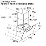 POŠEVNA STENSKA NAPA BOSCH DWK67FN60 – posevna