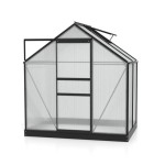 RASTLINJAK, VOLTE PLOŠČE VITAVIA PLANET 2500 HKP 6MM, 1,95X1,31M ČRNA - RASTLINJAK+OKVIR ZA TEMELJ