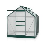 RASTLINJAK, VOLTE PLOŠČE VITAVIA PLANET 3800 HKP 6MM, 1,95X1,95 SMARAGDNA - RASTLINJAK+ OKVIR ZA TEMELJ