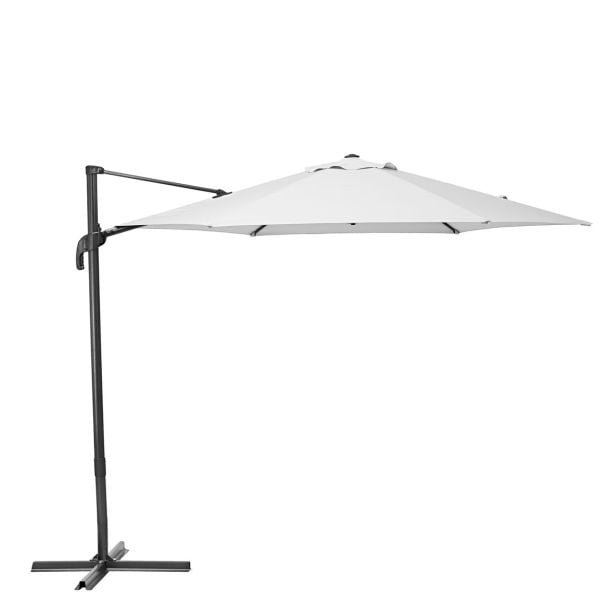 SENČNIK NATERIAL STRANSKI AVEA D290 BEL ALU, JEKLO, 200G, 6 KOTNI