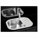 STEKLENO POMIVALNO KORITO ALVEUS WAVE 10, BELA 620X500 MM – dodatni pogled 1