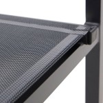 JEDILNI FOTEL ORION ALPHA II ALU TEKSTIL 2X1 TEMNO SIV – stol
