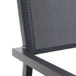 JEDILNI FOTEL ORION ALPHA II ALU TEKSTIL 2X1 TEMNO SIV – stol