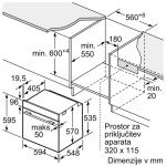 VGRADNA PEČICA BOSCH HBG578EW3 – pecica