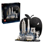 Svoje navdušenje nad New Yorkom in njegovimi ikonskimi znamenitostmi obeleži z zbirateljskim kompletom LEGO&reg; Arhitektura Mesto New York – Veliko jabolko (21066) za domačo dnevno sobo.
