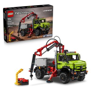 Popeljite sestavljanje modelov na višjo raven z gradbenim tovornjakom LEGO Technic Mercedes-Benz Unimog U 5023 z dvigalom (42242) za dečke in deklice