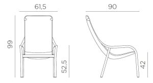 Počivalnik NET LOUNGE - bianco – pocivalnik nardi