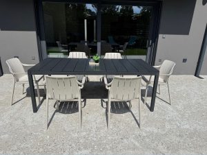 Vrtna garnitura RIO 140 + 6x stol Tiberina – nardi