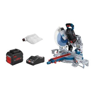 AKU. KROŽNA NAMIZNA ŽAGA BOSCH PROFESSIONAL GCM18V-305 GDC 2X18V 12AH BATERIJE