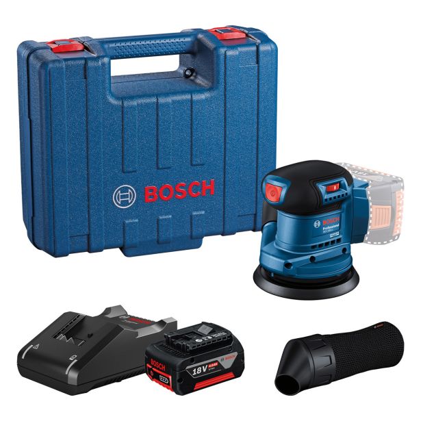 AKU. ROTACIJSKI BRUSILNIK BOSCH PROFESSIONAL GEX 185-LI 1X 18V 4AH AKU. ROTACIJSKI BRUSILNIK BOSCH PROFESSIONAL GEX 185-LI 1X 18V 4AH