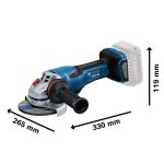 AKUMULAT. KOTNI BRUSILNIK BOSCH PROFESSIONAL GWS 18V-15 P – dodatni pogled 1