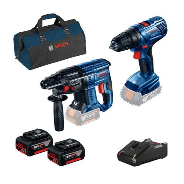 AKUMULATORSKI SET BOSCH PROFESSIONAL GBH 180 + GSR 180 AKUMULATORSKI SET BOSCH PROFESSIONAL GBH 180 + GSR 180