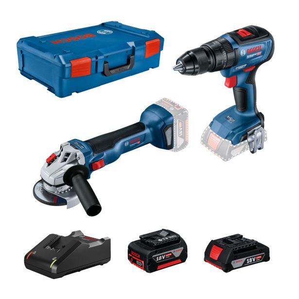 AKUMULATORSKI SET BOSCH PROFESSIONAL GWS 18V-10+GSB 18V-50 AKUMULATORSKI SET BOSCH PROFESSIONAL GWS 18V-10+GSB 18V-50