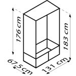 BALKONSKI RASTLINJAK VITAVIA AROMA 900 ESG 3 MM, ČRNA – crna