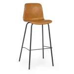 Barski stol KYRA vintage rjav, je popolen in eleganten kos pohištva. Narejen je iz polipropilena. Prevlečen je v umetno usnje, kar zagotavlja prijetno