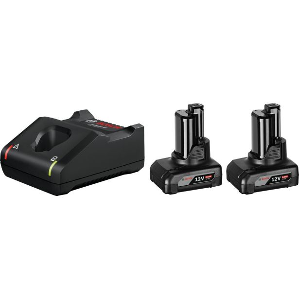 BOSCH ZAČETNI KOMPLET 2X LITIJ-IONSKA AKUM. BATERIJA GBA 12 V 6,0 AH + POLNILNIK GAL 12V-40 BOSCH ZAČETNI KOMPLET 2X LITIJ-IONSKA AKUM. BATERIJA GBA 12 V 6,0 AH + POLNILNIK GAL 12V-40