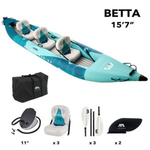 ČOLN AQUA MARINA KAJAK BETTA-475 MODRA, 475 X 83 CM