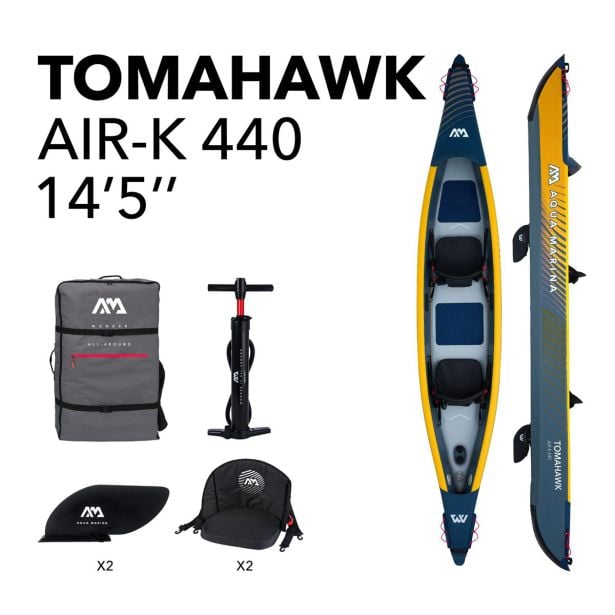 ČOLN AQUA MARINA KAJAK/KANU TOMAHAWK AIR-K 440 ZA 2 OSEBI ČOLN AQUA MARINA KAJAK/KANU TOMAHAWK AIR-K 440 ZA 2 OSEBI