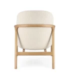 Fotelj ELAIDE bež, moderen in elegantno oblikovan fotelj z robustno konstrukcijo iz lesa rubberwood. Sedišče je iz borovega in vezanega lesa, kar zagotavlja