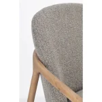 Fotelj ELAIDE siva, moderen in elegantno oblikovan fotelj z robustno konstrukcijo iz lesa rubberwood. Sedišče je iz borovega in vezanega lesa, kar zagotavlja