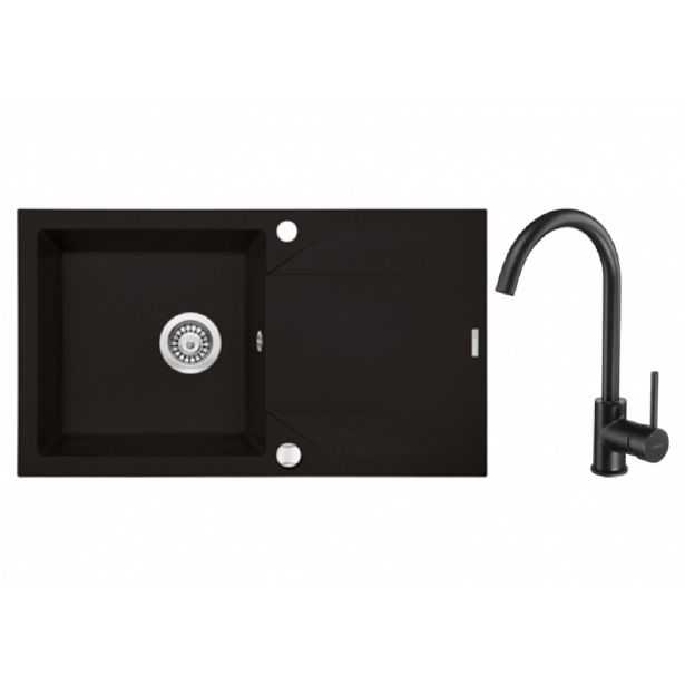 GRANITAL POMIVALNO KORITO DEANTE EVORA ZQJY N113 SET Z ARMATURO GRANITAL POMIVALNO KORITO DEANTE EVORA ZQJY N113 SET Z ARMATURO