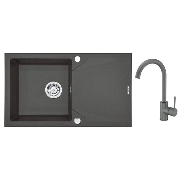 GRANITAL POMIVALNO KORITO DEANTE EVORA ZQJY T113 SET Z ARMATURO GRANITAL POMIVALNO KORITO DEANTE EVORA ZQJY T113 SET Z ARMATURO