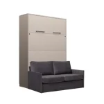 Komplet postelja v omari + kavč ROBIDA 140 x 200 congo, vam omogoča, da kateri koli prostor spremenite v popolno uporabno in estetsko privlačno spalnico ali