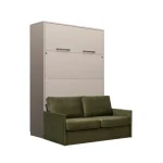 Komplet postelja v omari + kavč ROBIDA 160 x 200 congo, vam omogoča, da kateri koli prostor spremenite v popolno uporabno in estetsko privlačno spalnico ali