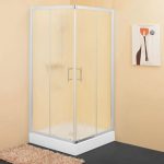 KOTNA KABINA ZA PRHANJE KOLPA SAN TKK 80X90/K SQ LINE H190 SILVER PR. PROZORNO ST.