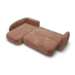 Kotna sedežna garnitura OLIONA 2 je popolna kombinacija udobja ter sodobnega stila. Mehek, a trpežen oblazinjen material nudi popolno udobje. Prednost