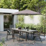 KOVINSKA MIZA SANIBEL ALU/STEKLO 180/240X100 TEMNO SIVA – alusteklo 180240x100