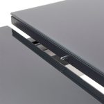 KOVINSKA MIZA SANIBEL ALU/STEKLO 180/240X100 TEMNO SIVA – alusteklo 180240x100