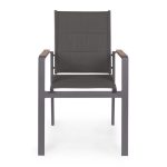 KOVINSKI STOL BIZZOTTO KUBIK CHARCOAL SJ61 – dodatni pogled 2