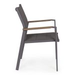 KOVINSKI STOL BIZZOTTO KUBIK CHARCOAL SJ61 – dodatni pogled 3