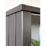 KOVINSKI ZABOJ BIOHORT 140X87X78 CM OMARICA JULIA L METAL. TEMNO SIVA – dodatni pogled 3