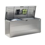 KOVINSKI ZABOJ BIOHORT STYLEBOX 170 170X70X81CM KOVINSKO PEŠČENO SIVA – pesceno