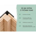 LESENA VRTNA HIŠKA KARIBU PLUTO 1 A BARVA LESA+ ANTRACIT KOVINA – hiska