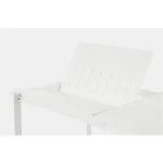 Vrtna miza KONNOR 160-240X100, v beli barvi. Je raztegljiva iz 160 cm na 240 cm. Okvir mize je iz aluminija, ki je prašno barvan. Barva: bela Material: