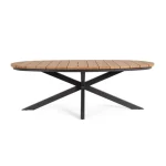 Miza ZELMAR 218X115 antracit, sodobna zunanja miza z elegantnim aluminijastim okvirjem. Prašno barvan auliminij zagotavlja dolgo življenjsko dobo. Medtem, ko