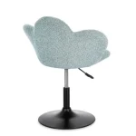 Nastavljiv fotelj FLEUR aquamarin, eleganten fotelj z moderno zasnovo in kakovostno izdelavo. Konstrukcija je izdelana iz kromiranega jekla, ki zagotavlja