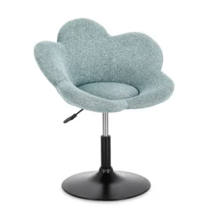 Nastavljiv fotelj FLEUR aquamarin, eleganten fotelj z moderno zasnovo in kakovostno izdelavo. Konstrukcija je izdelana iz kromiranega jekla, ki zagotavlja