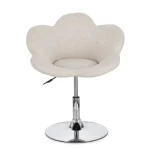 Nastavljiv fotelj FLEUR bež, eleganten fotelj z moderno zasnovo in kakovostno izdelavo. Konstrukcija je izdelana iz kromiranega jekla, ki zagotavlja