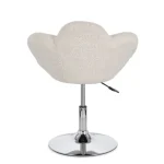 Nastavljiv fotelj FLEUR bež, eleganten fotelj z moderno zasnovo in kakovostno izdelavo. Konstrukcija je izdelana iz kromiranega jekla, ki zagotavlja