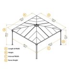 PALRAM PALERMO 4300 PAVILJON, SIVA/BRONZA – sivabronza