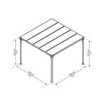 PAVILJON PALRAM MILANO 3000 SIVA/BRONZA – sivabronza