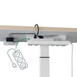 PISALNA DVIŽNA MIZA LEITZ COSY-WOW ERGO 80X60CM BELA ELEKTRIČNA – dvizna elektricna