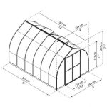 POLIKARBONATNI RASTLINJAK PALRAM BELLA 8X12 Š244 X D367 X V219 – s244