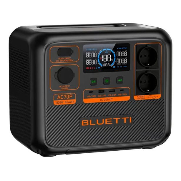 POLNILNA POSTAJA BLUETTI AC70P PS 1000W/ 864WH POLNILNA POSTAJA BLUETTI AC70P PS 1000W/ 864WH